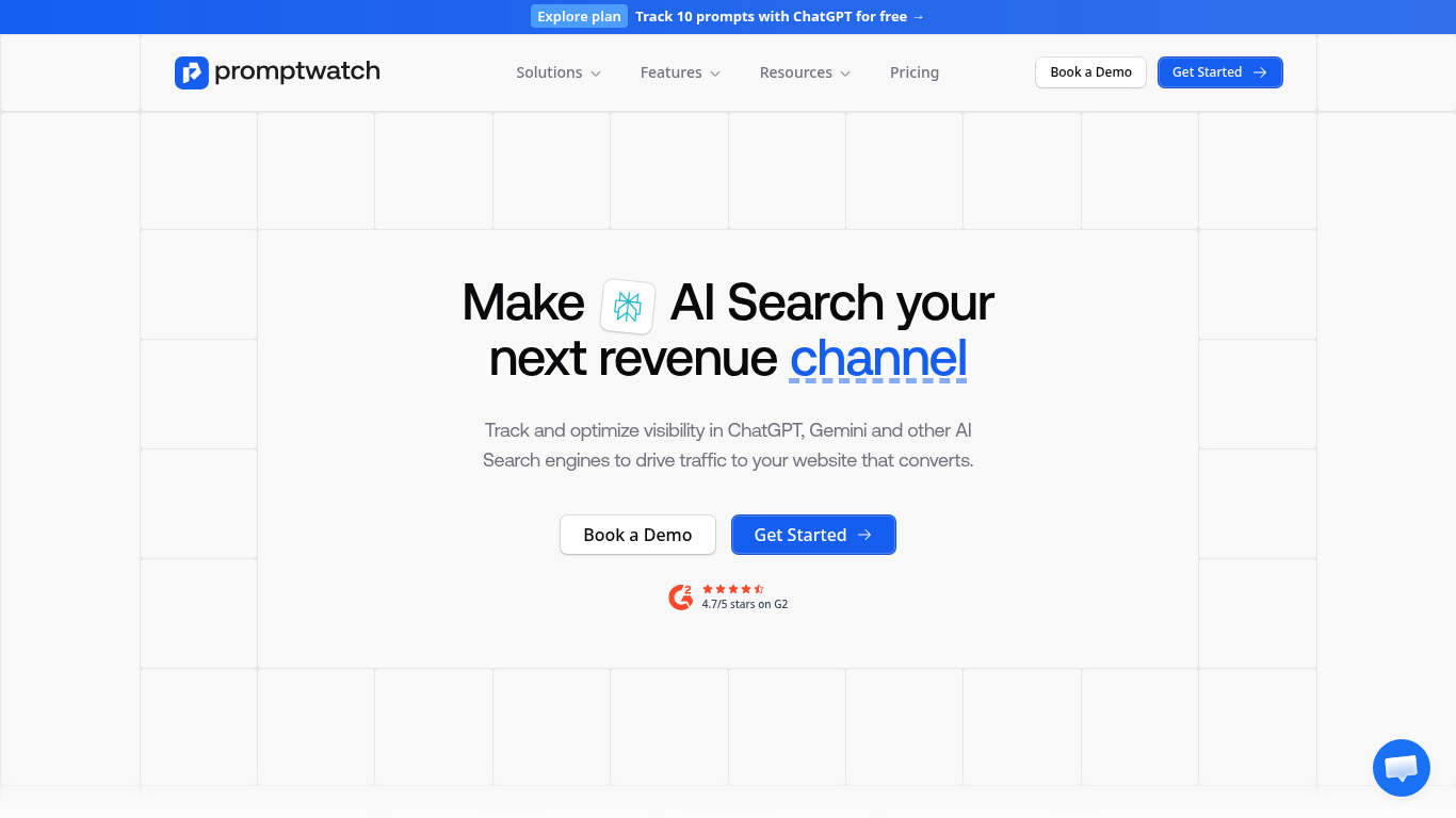 Promptwatch landing page: daily-refresh AI visibility tracking with MCP access